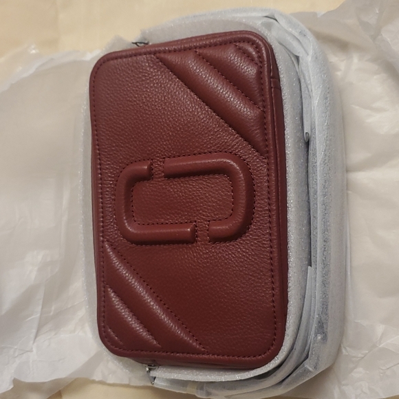 Marc Jacobs The Moto Shot BURGUNDY Model H115L01FA21-618 - Picture 3 of 7